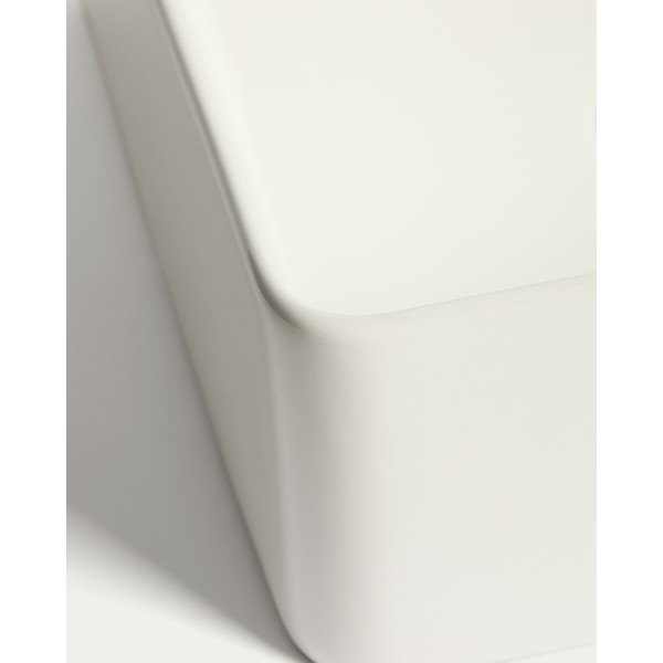Biała ceramiczna umywalka 36,5x36,5 cm Ovara – Kave Home-image-4