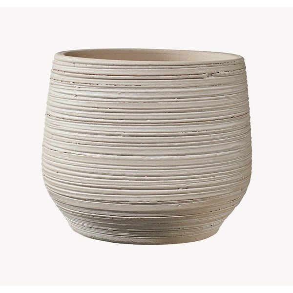 Beżowa ceramiczna doniczka Big pots Ravenna, ø 19 cm