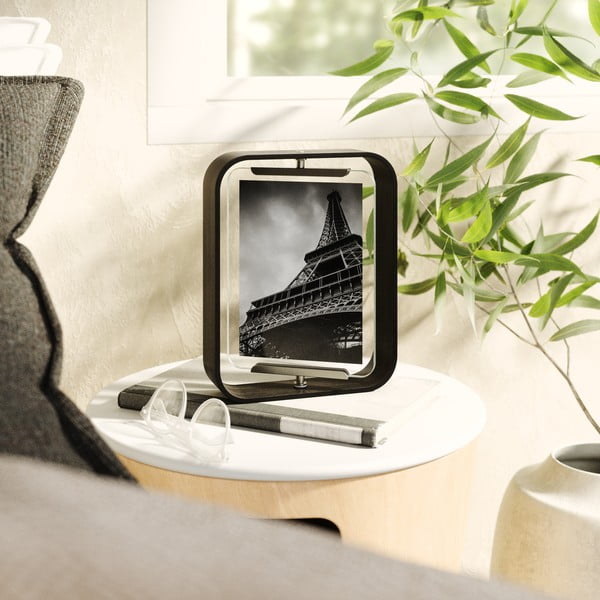 Czarna drewniana ramka stojąca 19x24 cm Bellwood – Umbra-image-1