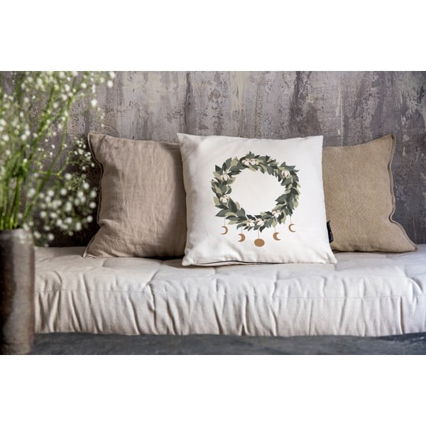 Poszewka na poduszkę ze świątecznym motywem 45x45 cm Festive Wreath – Butter Kings-image-1