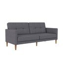 Szara rozkładana sofa 82 cm Lilly – Støraa
