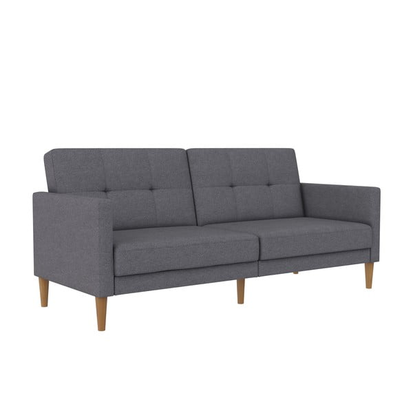 Szara rozkładana sofa 82 cm Lilly – Støraa