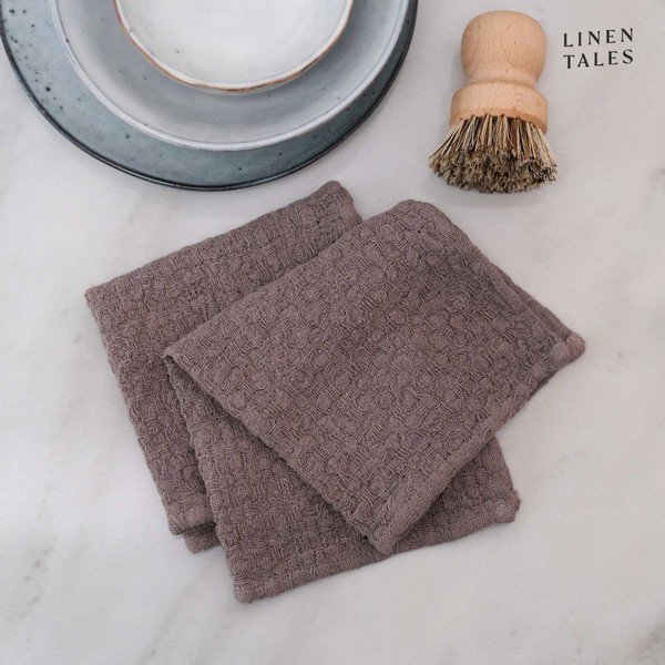 Lniane ścierki zestaw 2 szt. 26x26 cm – Linen Tales-image-1