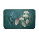 Turkusowy dywanik łazienkowy 45x75 cm Ginkoblue – douceur d'intérieur