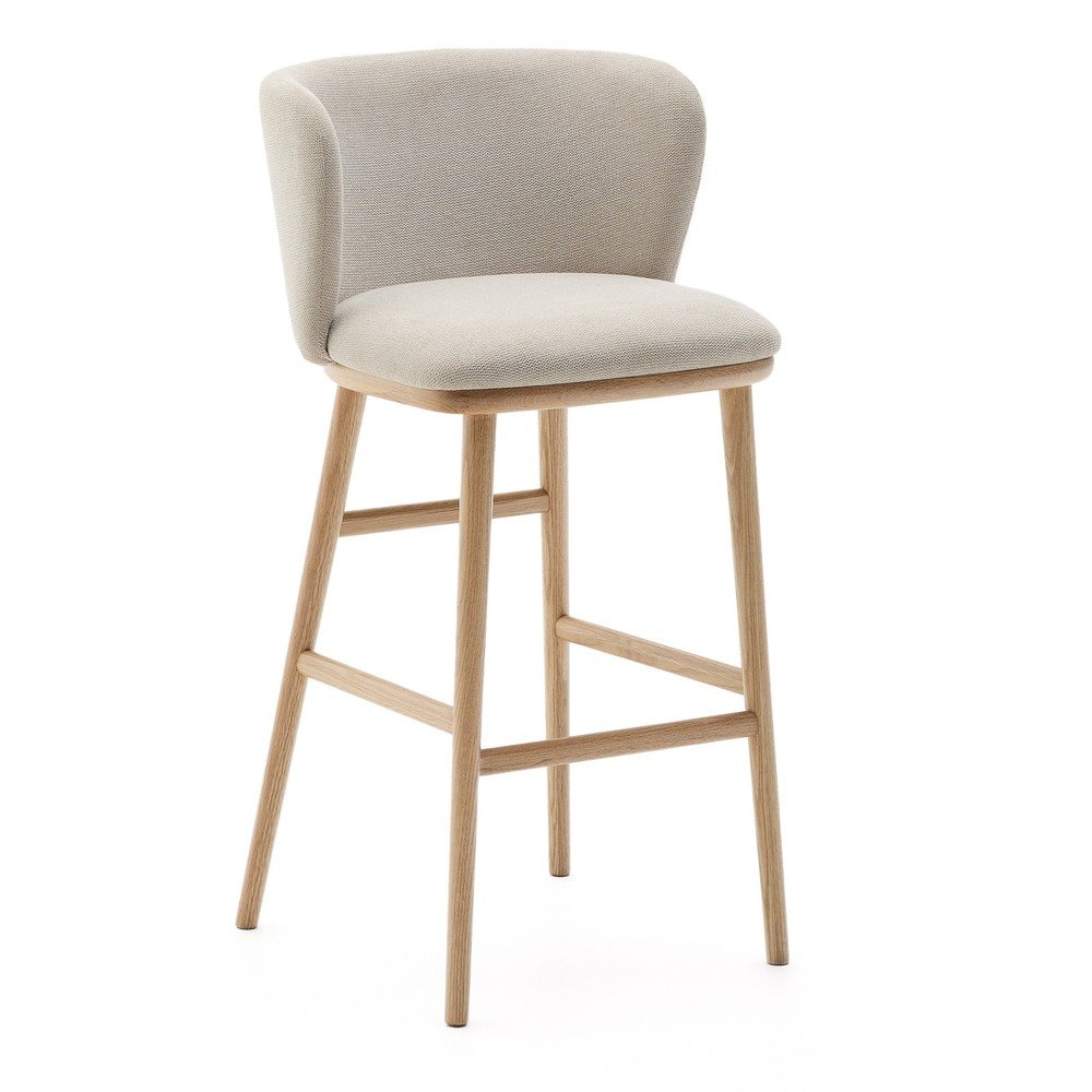 Beżowy hoker (wysokość siedziska 75,5 cm) Ciselia – Kave Home