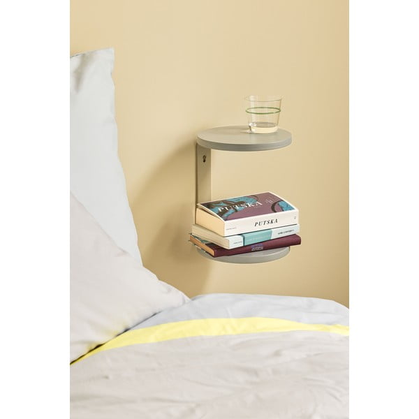 Szara szafka nocna wisząca Oto – Hübsch-image-1