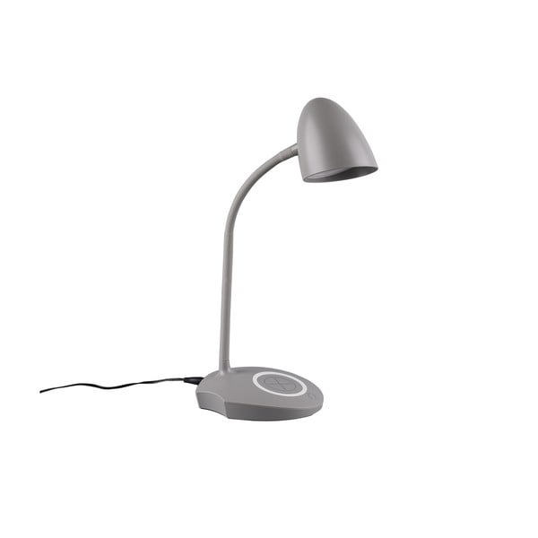 Szara lampa stołowa LED (wys. 38 cm) Load - Trio