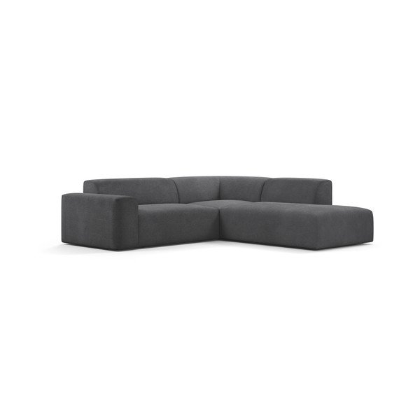 Antracytowy sztruksowy narożnik Marie Claire Home Karen, 260 cm, prawostronny-image-2