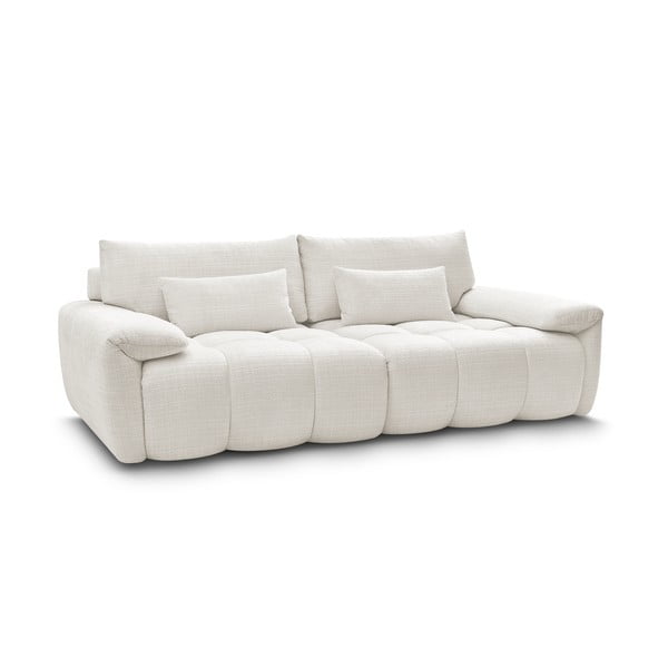 Biała sofa z tkaniny szenilowej 264 cm Ivane – Bobochic Paris-image-3