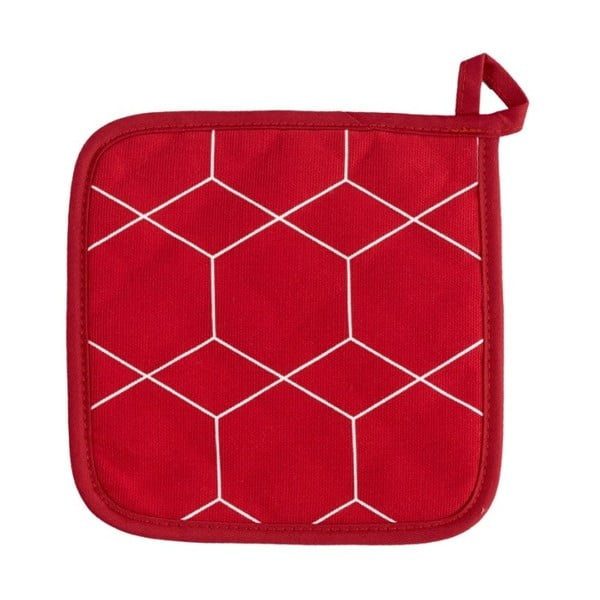 Czerwona  łapka kuchennaZicZac Hexagon
