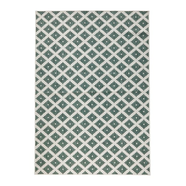 Zielony dywan dwustronny odpowiedni na zewnątrz Bougari Nizza, 120x170 cm