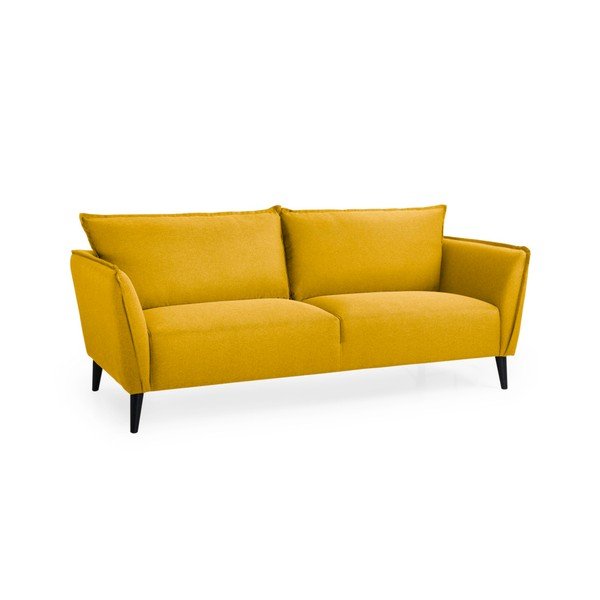 Żółta sofa Scandic Retro, 206 cm-image-2