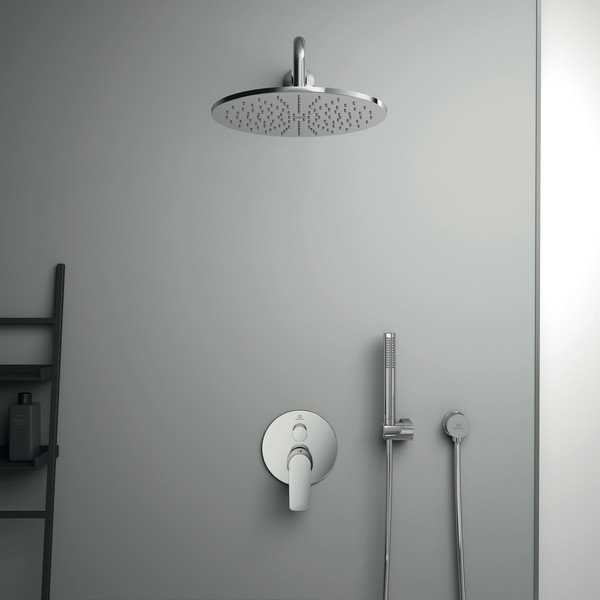 Podtynkowa bateria wannowa w kolorze srebra z połyskiem Connect Air – Ideal Standard-image-3