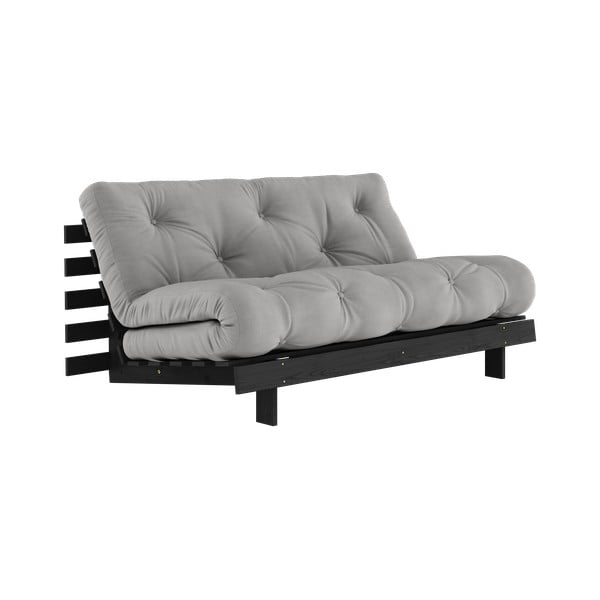 Szara rozkładana sofa 160 cm Roots Black Night – Karup Design
