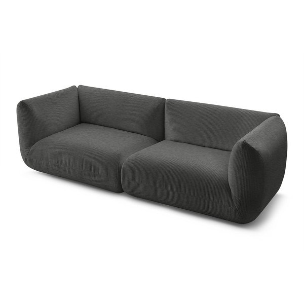 Szara sztruksowa sofa 260 cm Lecomte – Bobochic Paris-image-3