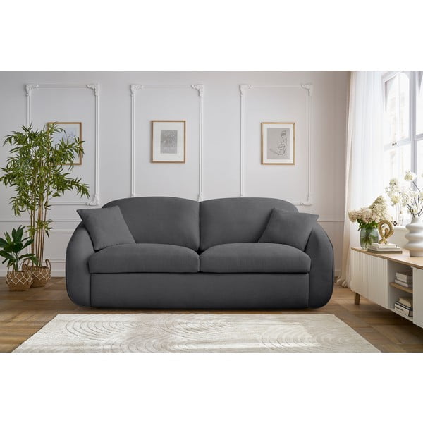 Ciemnoszara rozkładana sofa 235 cm Cezanne – Bobochic Paris-image-1