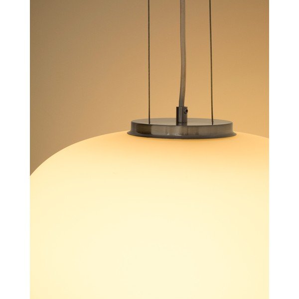 Biała lampa wisząca ze szklanym kloszem ø 25 cm Ardali – Kave Home-image-2