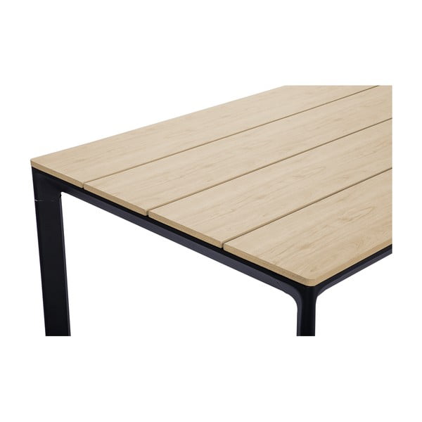 Zestaw ogrodowy dla 4 osób z czarnymi krzesłami Joanna i stołem Thor, 147x90 cm-image-3