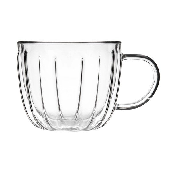 Szklane filiżanki zestaw 2 szt. do cappuccino 350 ml Tulip – Vialli Design-image-2
