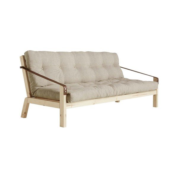 Sofa rozkładana z lnianym obiciem Karup Design Poetry Natural/Linen-image-3