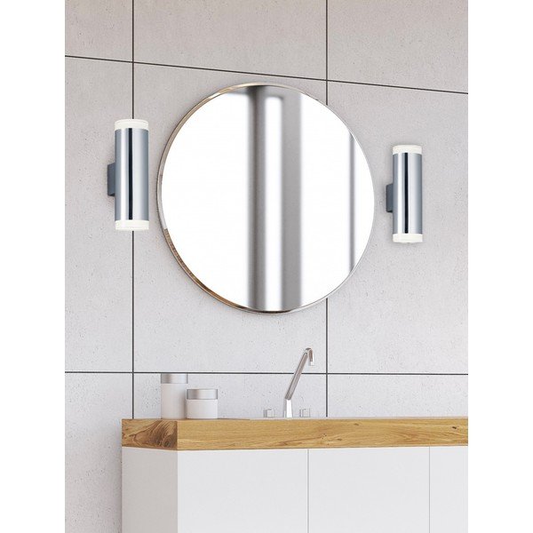 Kinkiet LED w kolorze błyszczącego srebra Ray – Trio-image-1