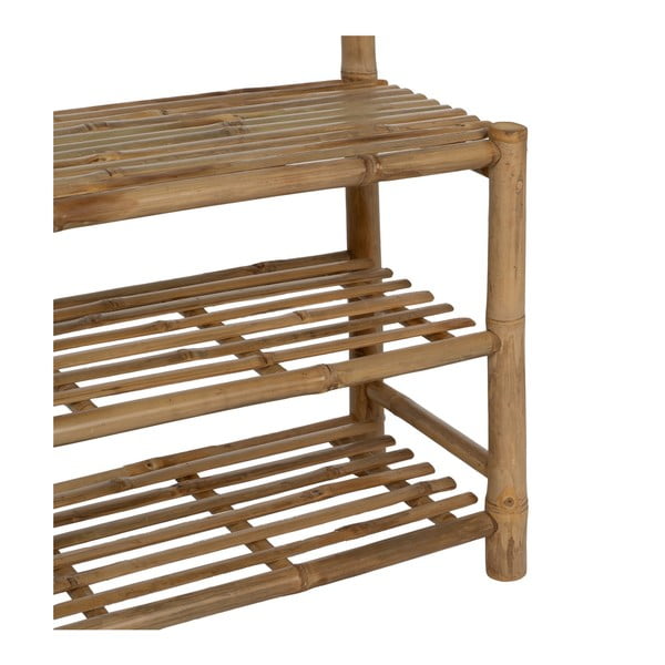 Bambusowy zestaw do przedpokoju w naturalnym kolorze 70x175x32 cm Manali – Ixia-image-3