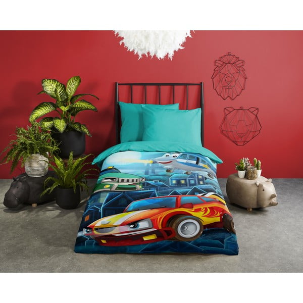 Bawełniana pościel dziecięca jednoosobowa 140x200 cm – Good Morning-image-1