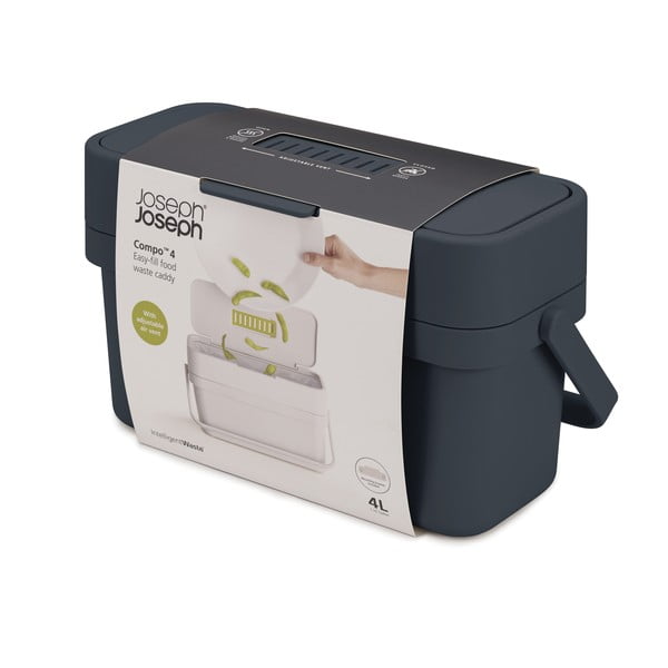 Czarnoniebieski pojemnik na odpadki organiczne Joseph Joseph Compo, 4 l-image-4