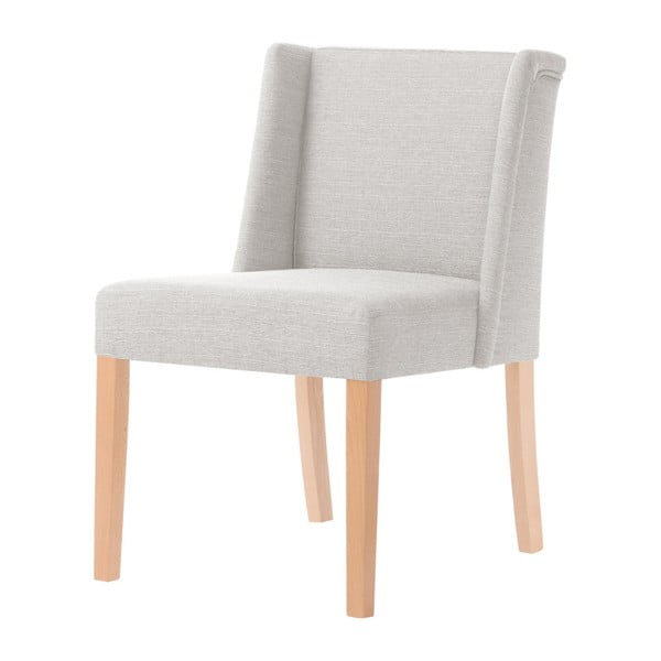 Kremowe krzesło z brązowymi nogami Ted Lapidus Maison Zeste