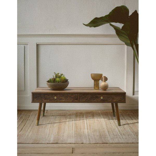 Stolik w ciemnym naturalnym kolorze 59x110 cm Frida – Premier Housewares-image-1