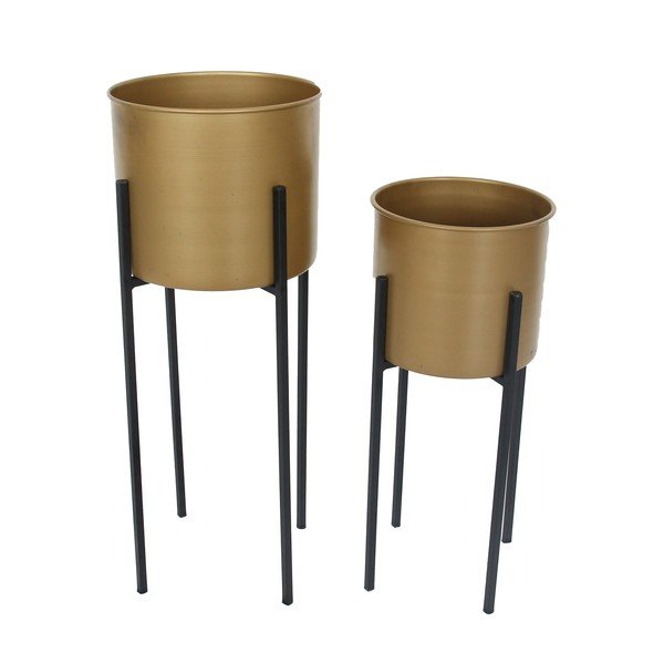 Metalowe doniczki zestaw 2 szt. ø 24 cm Dempo – Garden Pleasure