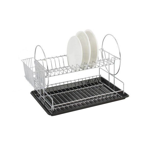 Ociekacz do naczyń 2-poziomowy Sabichi Chrome Dish