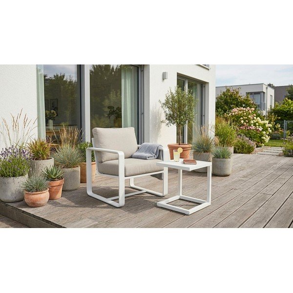 Aluminiowy stolik ogrodowy 40x40 cm Hilde   – Bizzotto-image-1