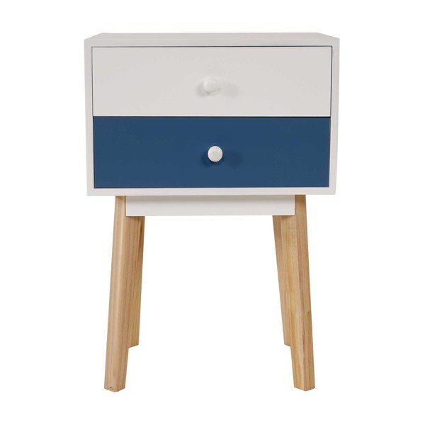 Komoda na nóżkach z 2 szufladami Vaasa Blue-image-3