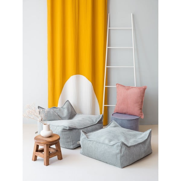 Miętowy sztruksowy dziecięcy worek do siedzenia Chair – Wigiwama-image-4