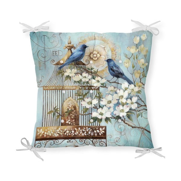 Poduszka na krzesło Minimalist Cushion Covers Blue Birds, 40x40 cm