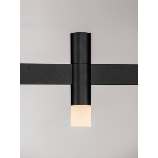 Aluminiowa lampa wisząca LED ze ściemniaczem w kolorze matowej czerni z kloszem ze szkła akrylowego Poetic – Nova Luce-image-3