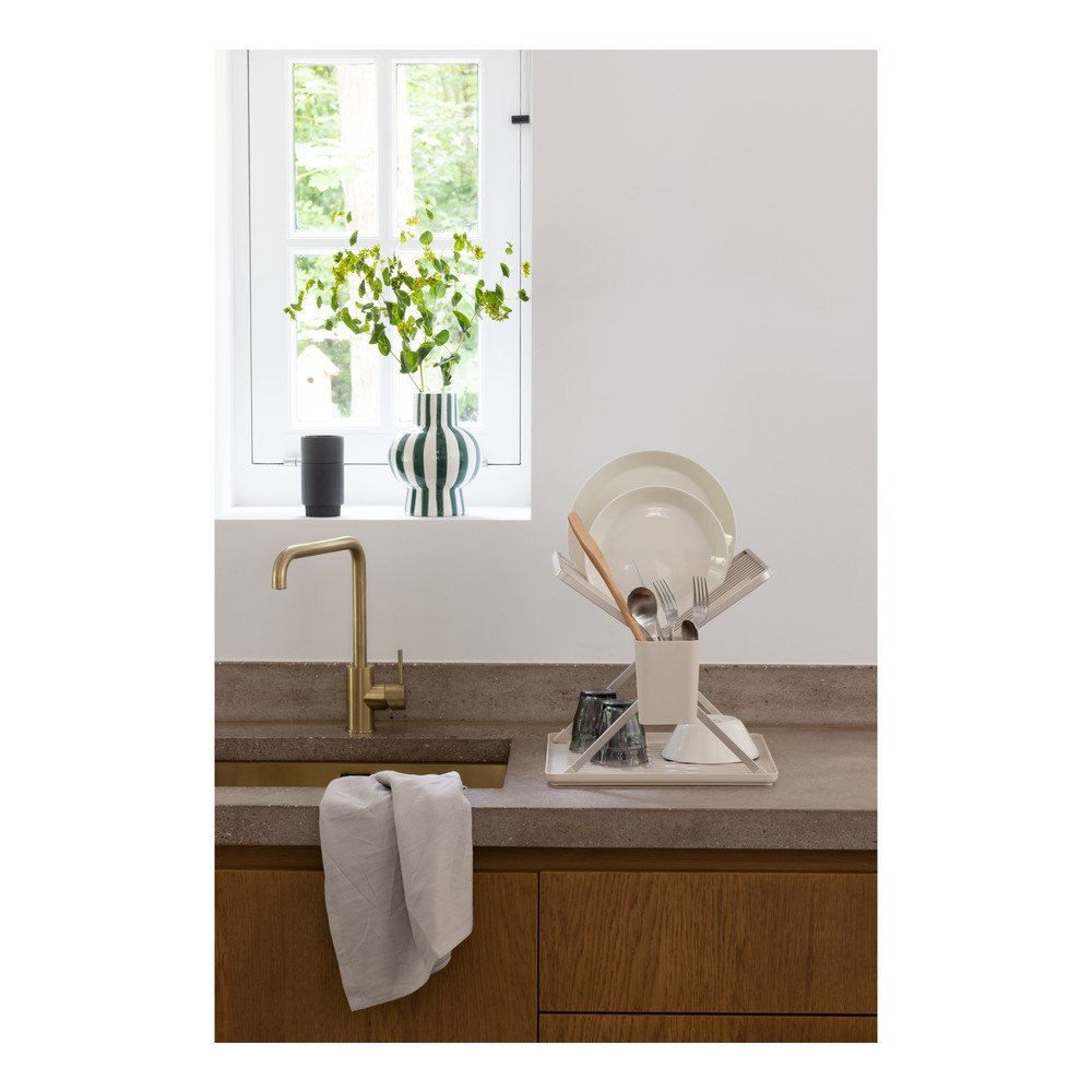 Beżowy metalowy ociekacz dwupiętowy 37x33 cm – Brabantia (zdjęcie 3)