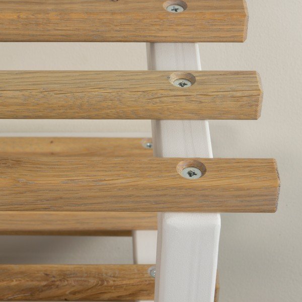 Biała/w naturalnym kolorze metalowa wisząca szafka na buty 71x26x34 cm Marco – Spinder Design-image-4