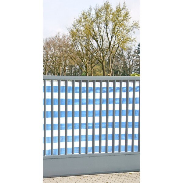 Biało-niebieska plastikowa osłona balkonowa 500x180 cm – Garden Pleasure-image-1