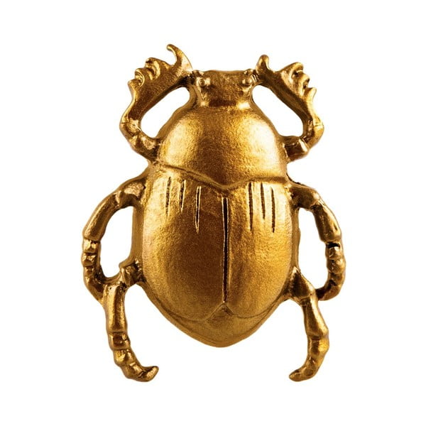 Cynkowy uchwyt do szuflady w kolorze złota Sass & Belle Scarab Beetle