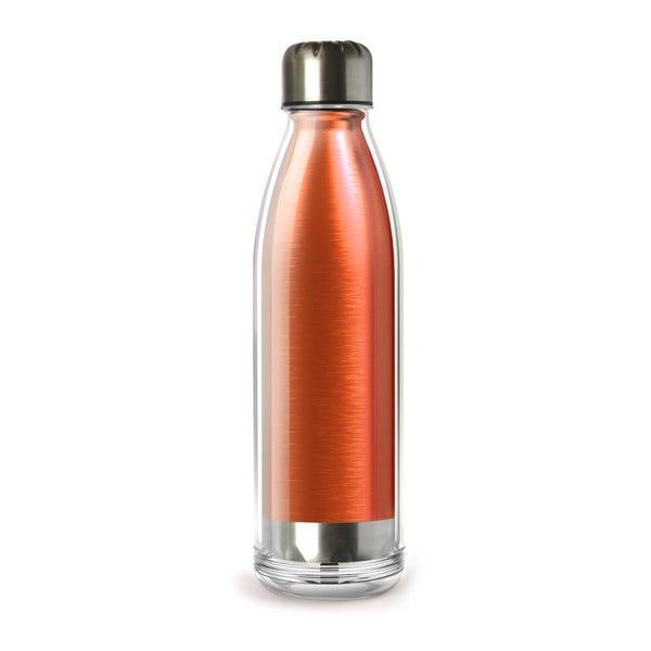 Pomarańczowa butelka termiczna Asobu Viva La Vie, 530 ml