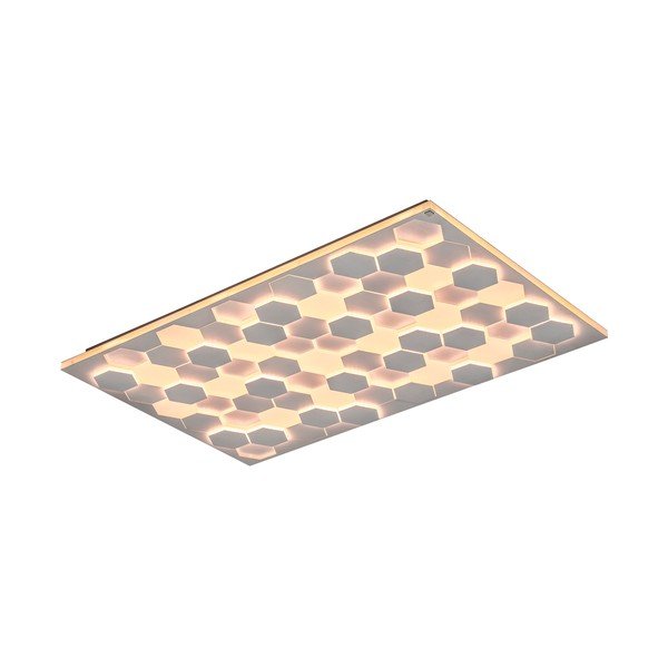 Biała lampa sufitowa LED ze sterowaniem głosowym/mobilną aplikacją i metalowym kloszem 70x115 cm Cifavo – CINQUE-image-3