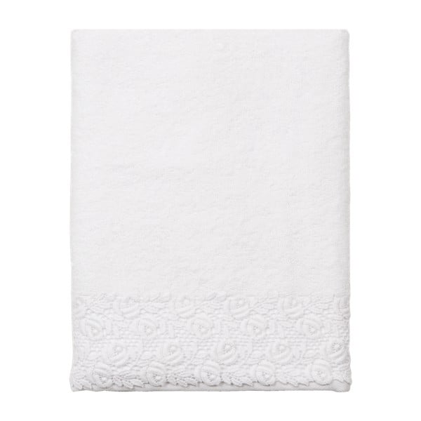 Biały ręcznik Clayre & Eef Bardin, 140 x 70 cm