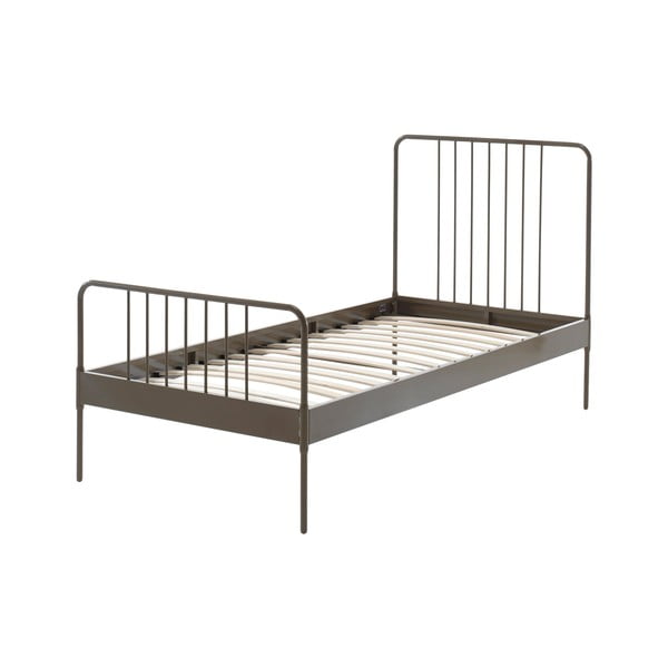 Brązowe metalowe łóżko dziecięce Vipack Jack, 90x200 cm