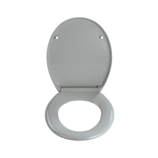Jasnoszara deska sedesowa z łatwym domknięciem Wenko Premium Ottana, 45,2x37,6 cm-image-2