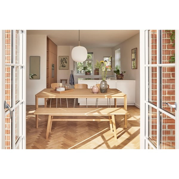 Jasnobrązowa  ławka Ground – Hübsch-image-2