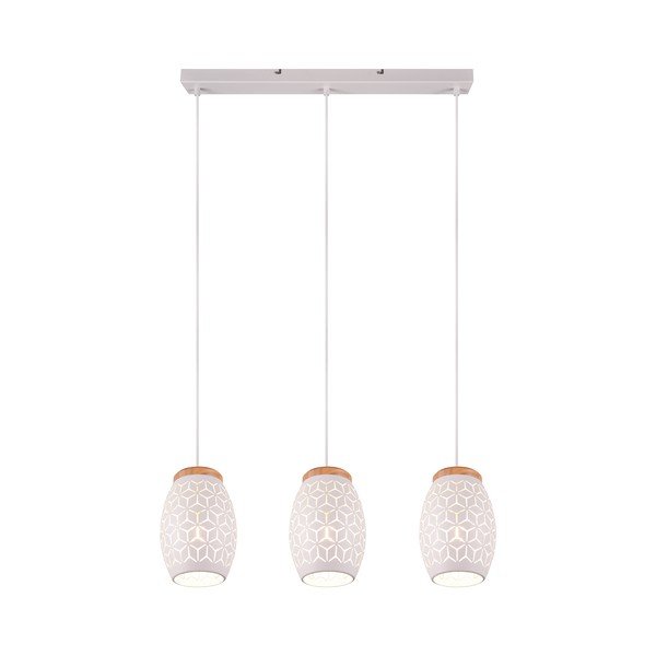 Biała lampa wisząca ø 15 cm Bidar – Reality-image-1