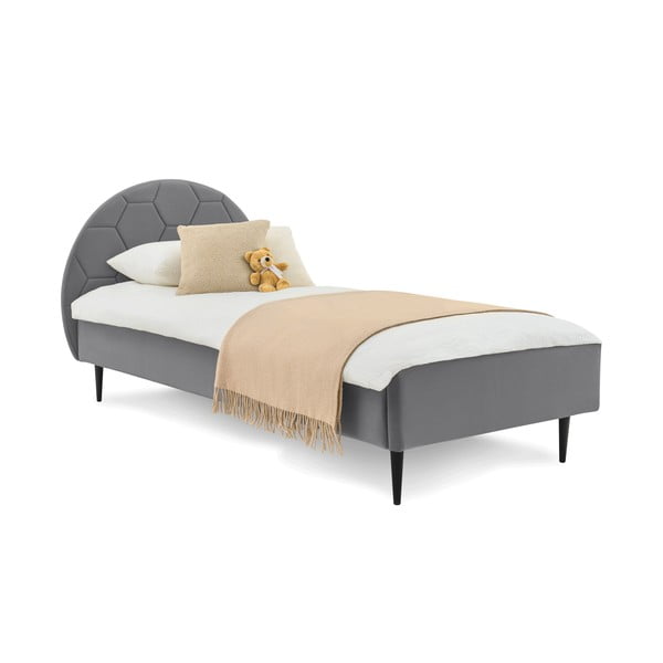 Szare łóżko dziecięce 120x200 cm Mercury – Scandic-image-2