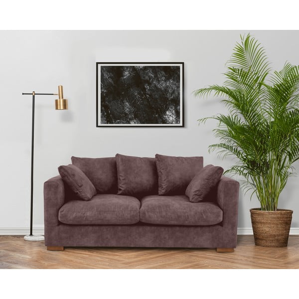 Ciemnobrązowa sofa 175 cm Comfy – Scandic-image-1